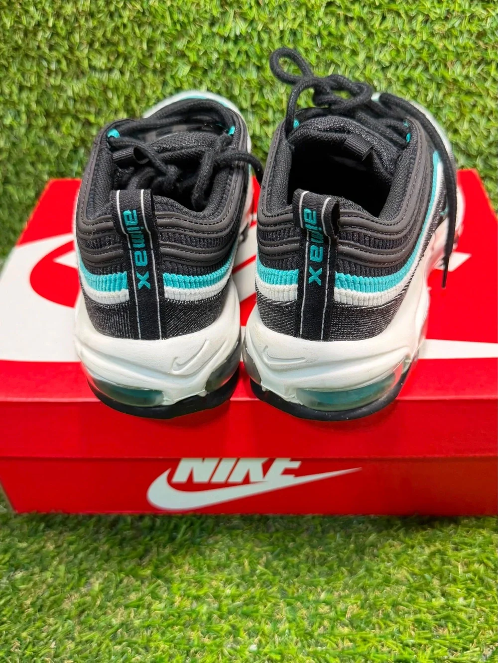 Nike Air Max 97 SE XXXV Sport Turbo Black Denim Teal Sneakers
